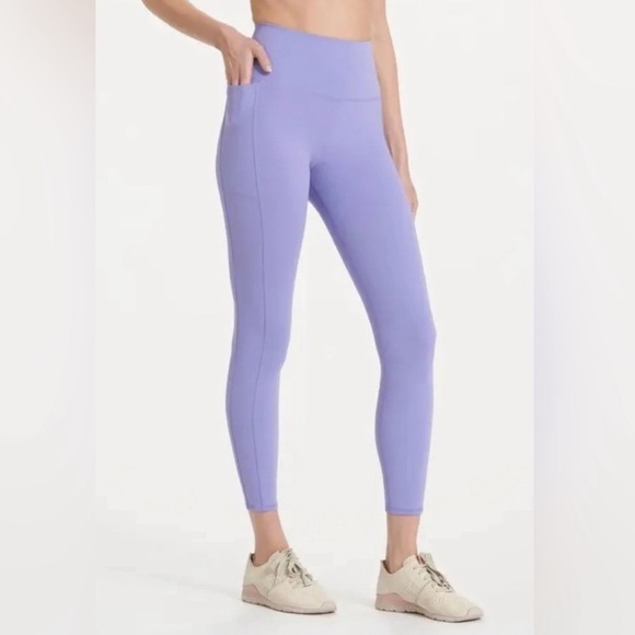 Vuori Pants - VUORI Studio Pocket Legging Ultra Violet Lavender Purple High-Waisted